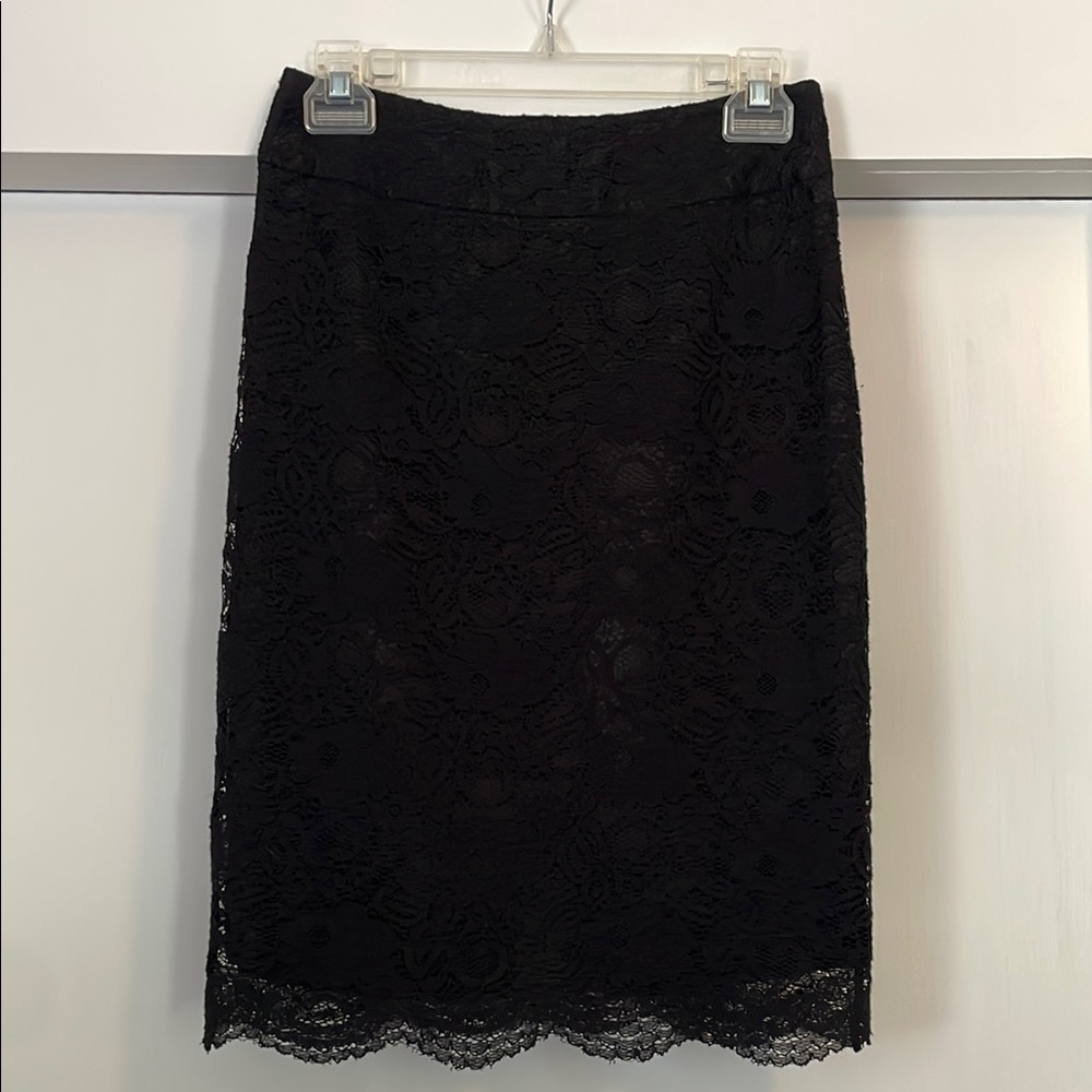 Elegant Black Lace Skirt